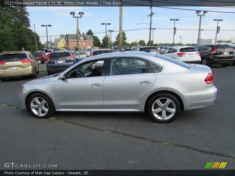 Reflex Silver Metallic / Titan Black 2012 Volkswagen Passat 2.5L SE