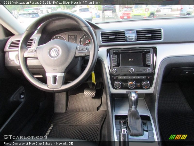Reflex Silver Metallic / Titan Black 2012 Volkswagen Passat 2.5L SE