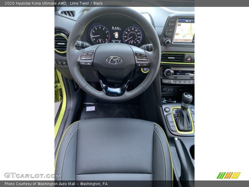 Lime Twist / Black 2020 Hyundai Kona Ultimate AWD