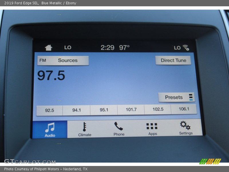 Blue Metallic / Ebony 2019 Ford Edge SEL