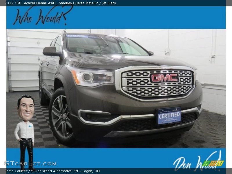 Smokey Quartz Metallic / Jet Black 2019 GMC Acadia Denali AWD