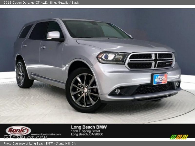 Billet Metallic / Black 2018 Dodge Durango GT AWD