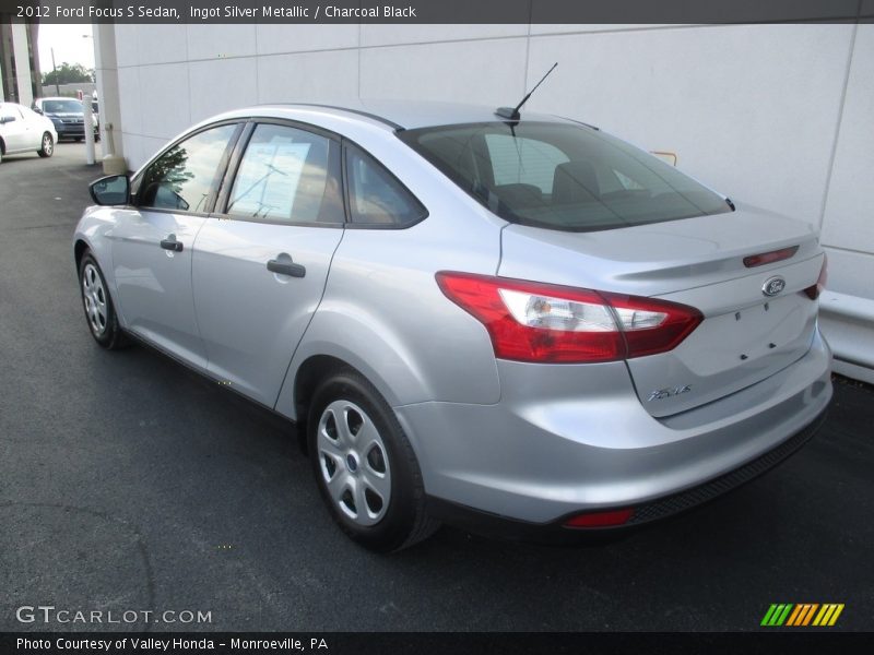 Ingot Silver Metallic / Charcoal Black 2012 Ford Focus S Sedan