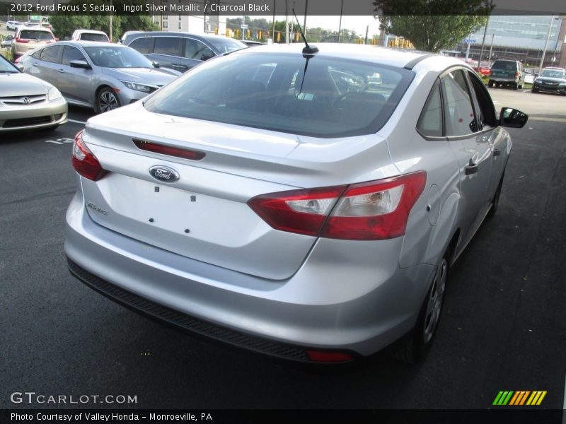 Ingot Silver Metallic / Charcoal Black 2012 Ford Focus S Sedan