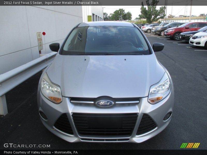 Ingot Silver Metallic / Charcoal Black 2012 Ford Focus S Sedan