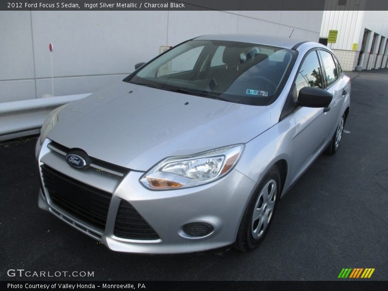 Ingot Silver Metallic / Charcoal Black 2012 Ford Focus S Sedan