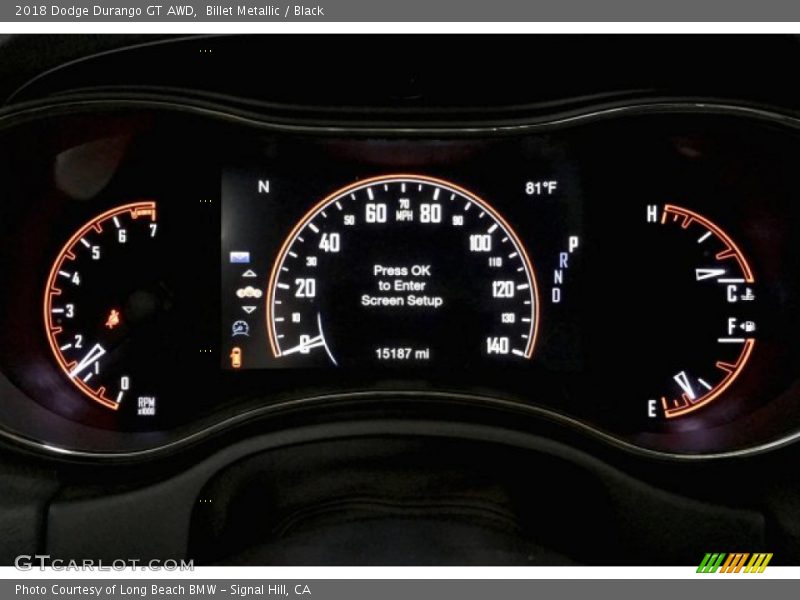 Billet Metallic / Black 2018 Dodge Durango GT AWD