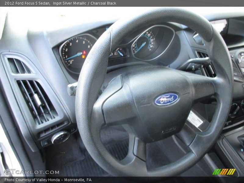Ingot Silver Metallic / Charcoal Black 2012 Ford Focus S Sedan