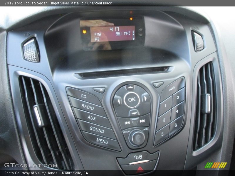 Ingot Silver Metallic / Charcoal Black 2012 Ford Focus S Sedan
