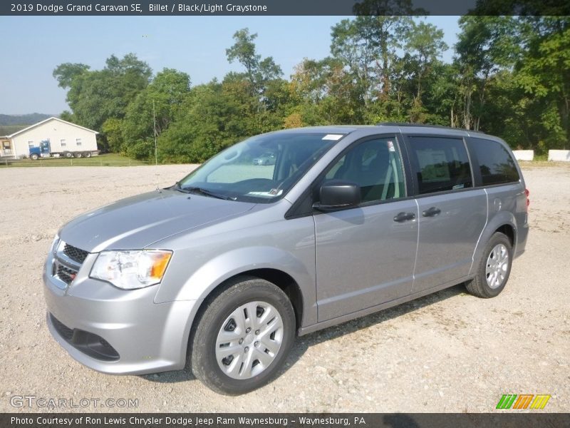 Billet / Black/Light Graystone 2019 Dodge Grand Caravan SE