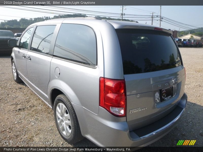 Billet / Black/Light Graystone 2019 Dodge Grand Caravan SE