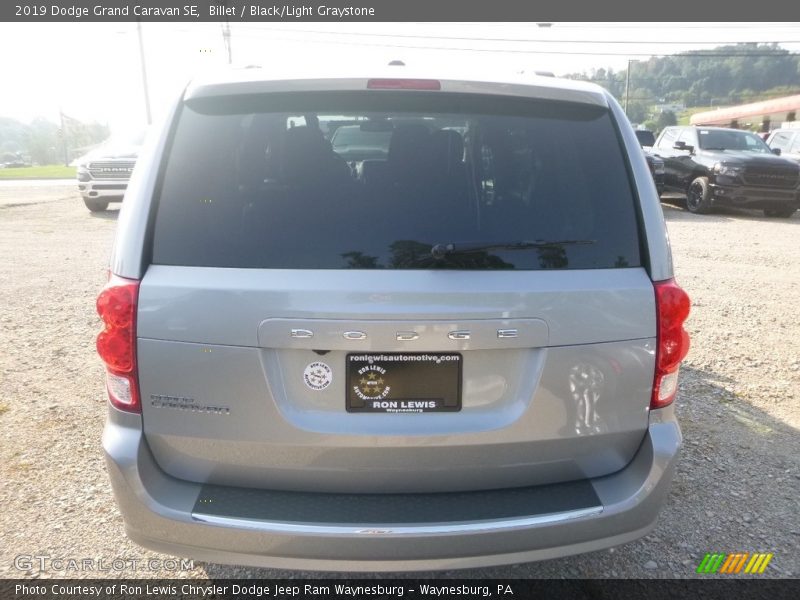 Billet / Black/Light Graystone 2019 Dodge Grand Caravan SE