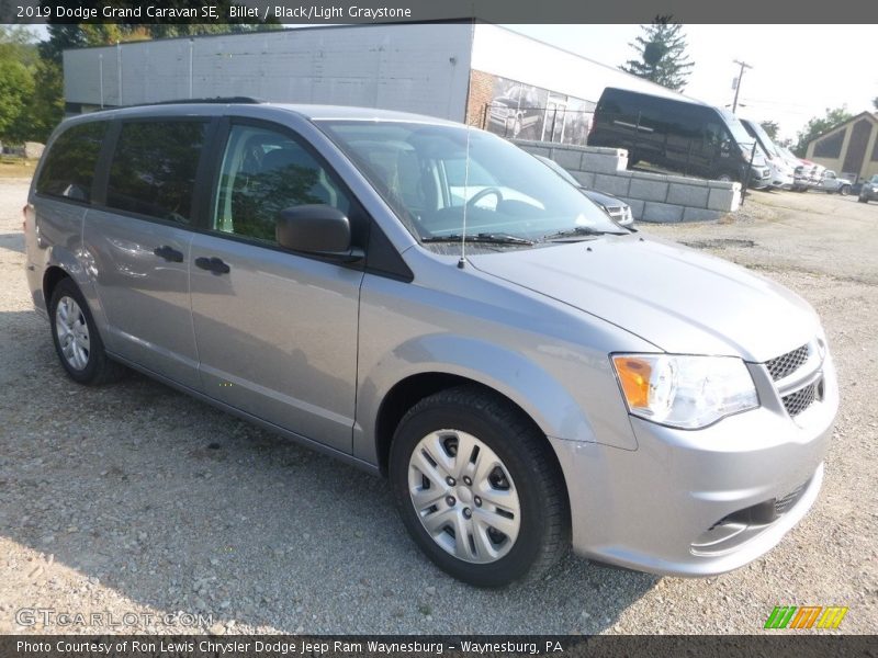 Billet / Black/Light Graystone 2019 Dodge Grand Caravan SE