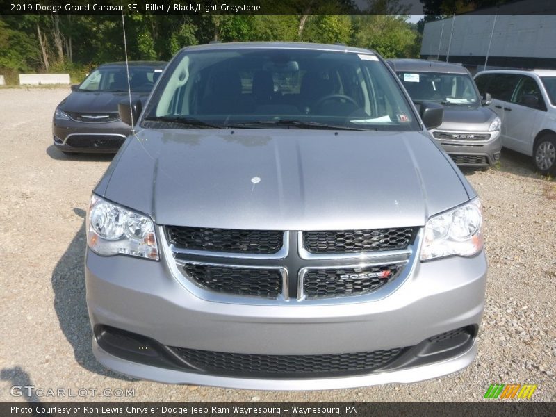 Billet / Black/Light Graystone 2019 Dodge Grand Caravan SE