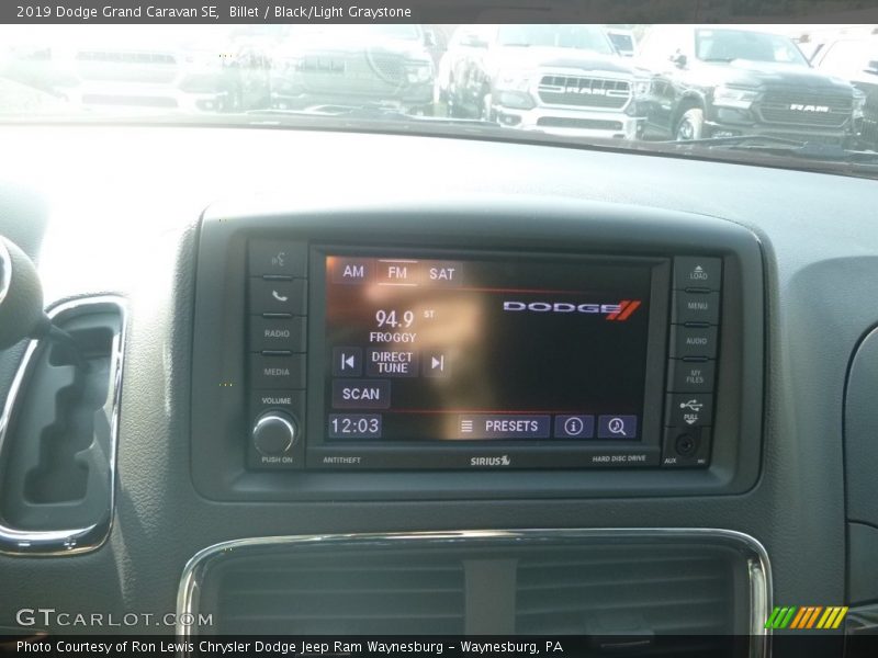Billet / Black/Light Graystone 2019 Dodge Grand Caravan SE