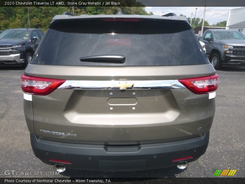 Stone Gray Metallic / Jet Black 2020 Chevrolet Traverse LT AWD