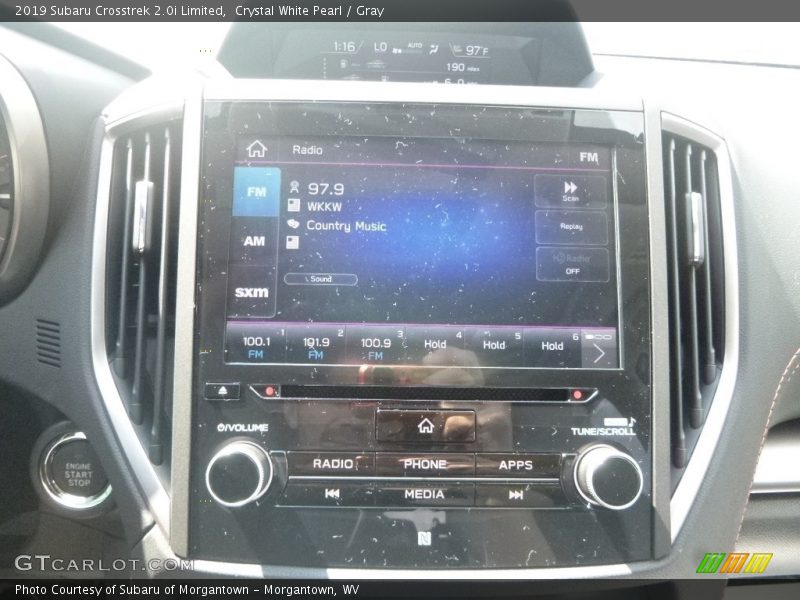 Crystal White Pearl / Gray 2019 Subaru Crosstrek 2.0i Limited