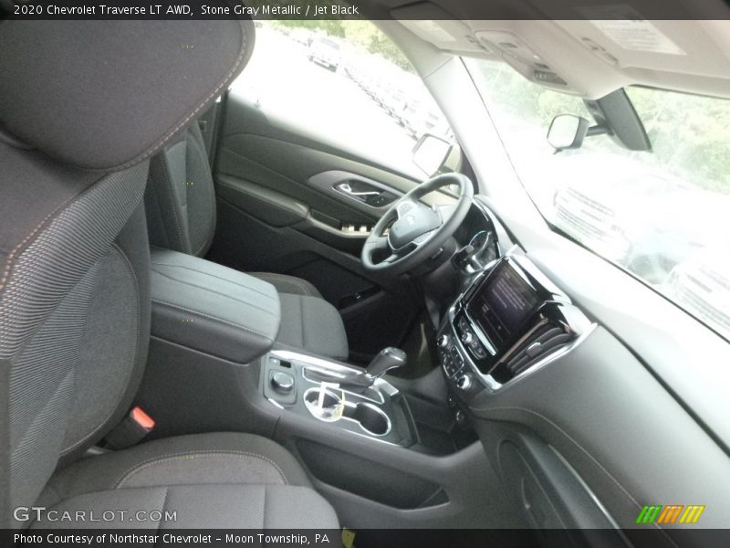Stone Gray Metallic / Jet Black 2020 Chevrolet Traverse LT AWD