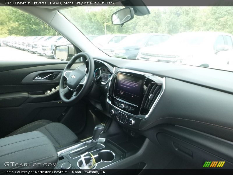 Stone Gray Metallic / Jet Black 2020 Chevrolet Traverse LT AWD