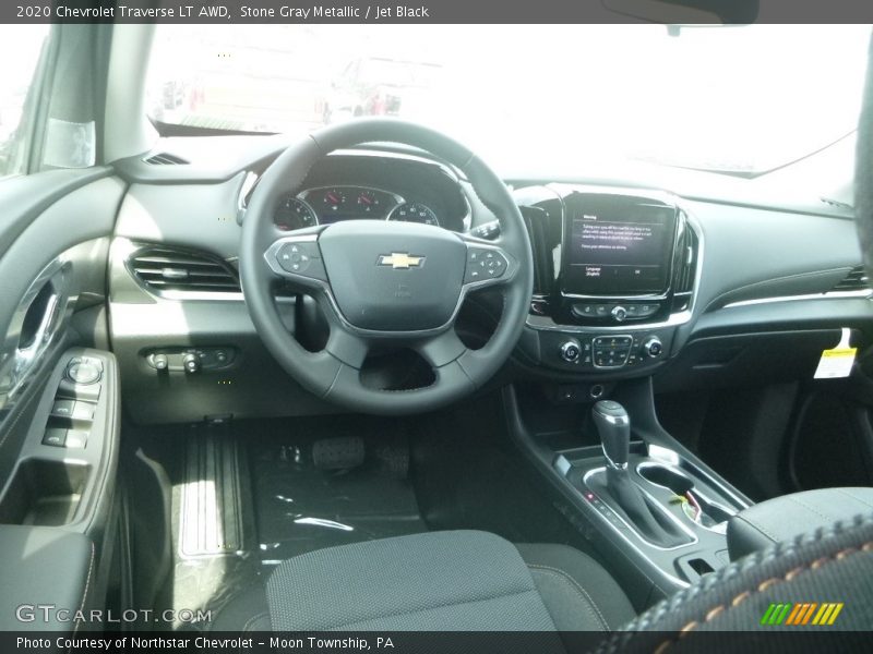 Stone Gray Metallic / Jet Black 2020 Chevrolet Traverse LT AWD