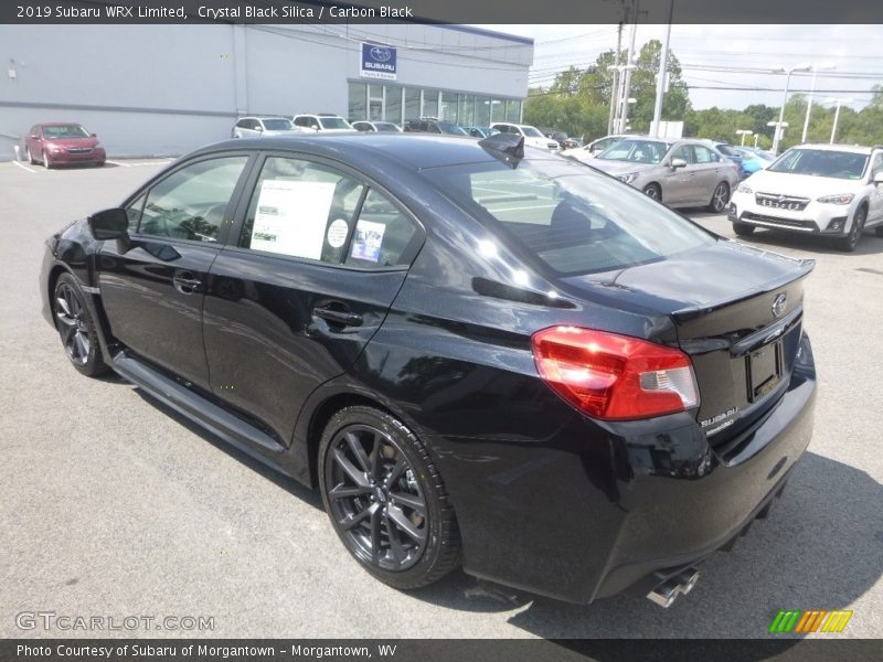 Crystal Black Silica / Carbon Black 2019 Subaru WRX Limited