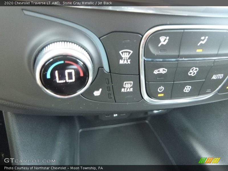 Stone Gray Metallic / Jet Black 2020 Chevrolet Traverse LT AWD