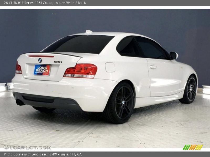 Alpine White / Black 2013 BMW 1 Series 135i Coupe