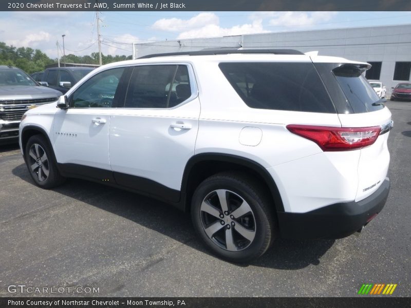 Summit White / Jet Black 2020 Chevrolet Traverse LT AWD
