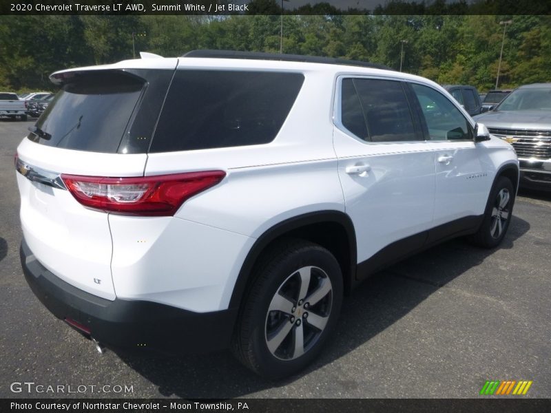 Summit White / Jet Black 2020 Chevrolet Traverse LT AWD