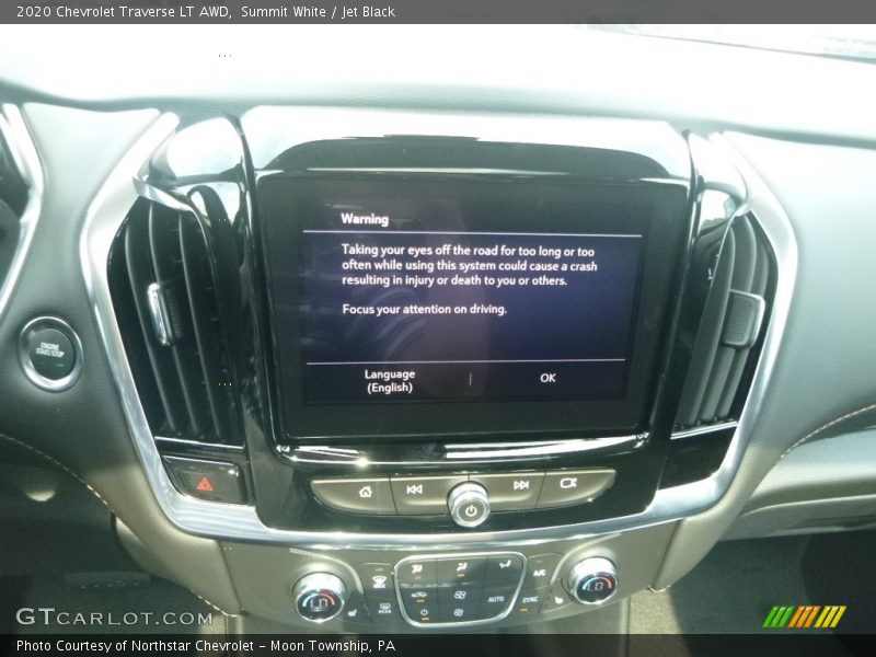 Summit White / Jet Black 2020 Chevrolet Traverse LT AWD