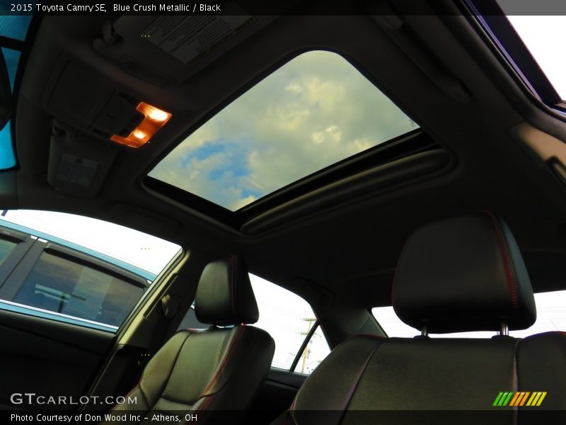 Blue Crush Metallic / Black 2015 Toyota Camry SE