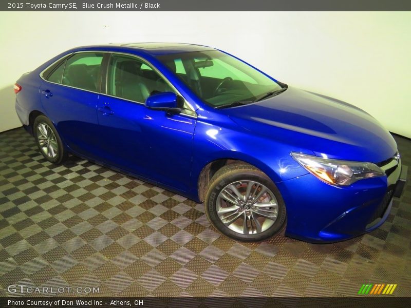 Blue Crush Metallic / Black 2015 Toyota Camry SE