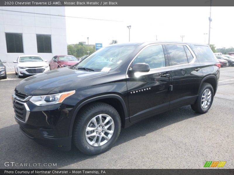 Mosaic Black Metallic / Jet Black 2020 Chevrolet Traverse LS AWD