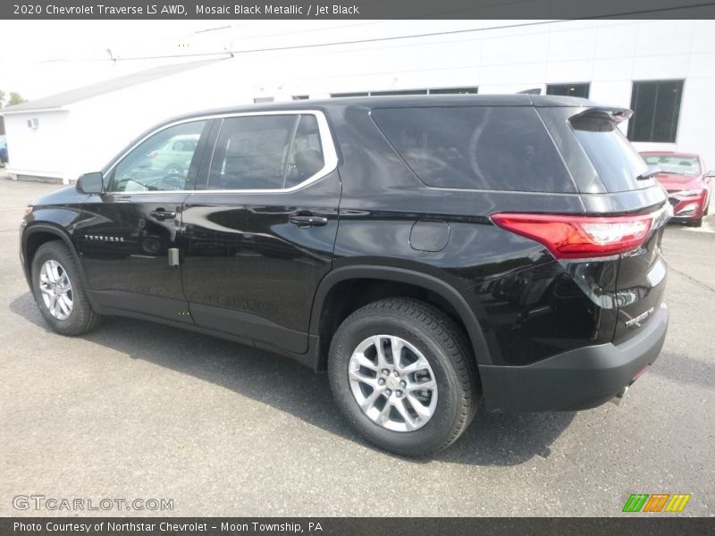 Mosaic Black Metallic / Jet Black 2020 Chevrolet Traverse LS AWD
