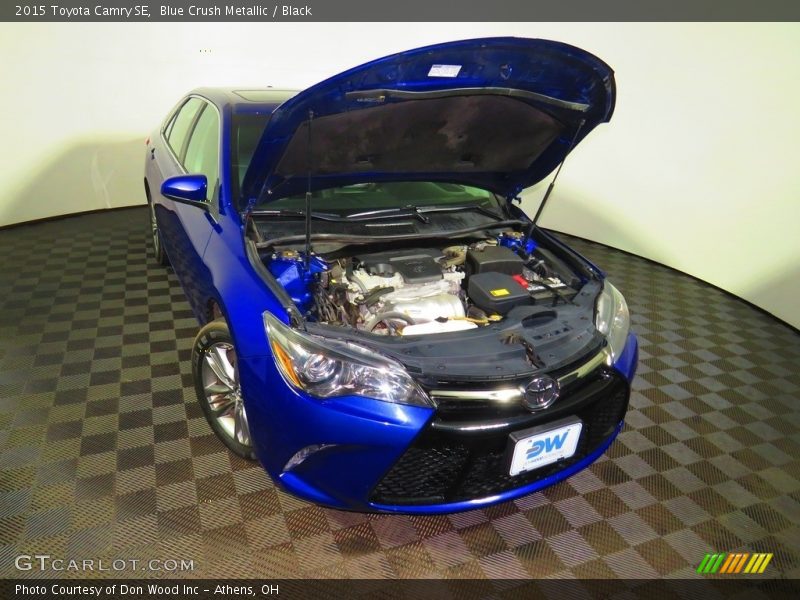 Blue Crush Metallic / Black 2015 Toyota Camry SE