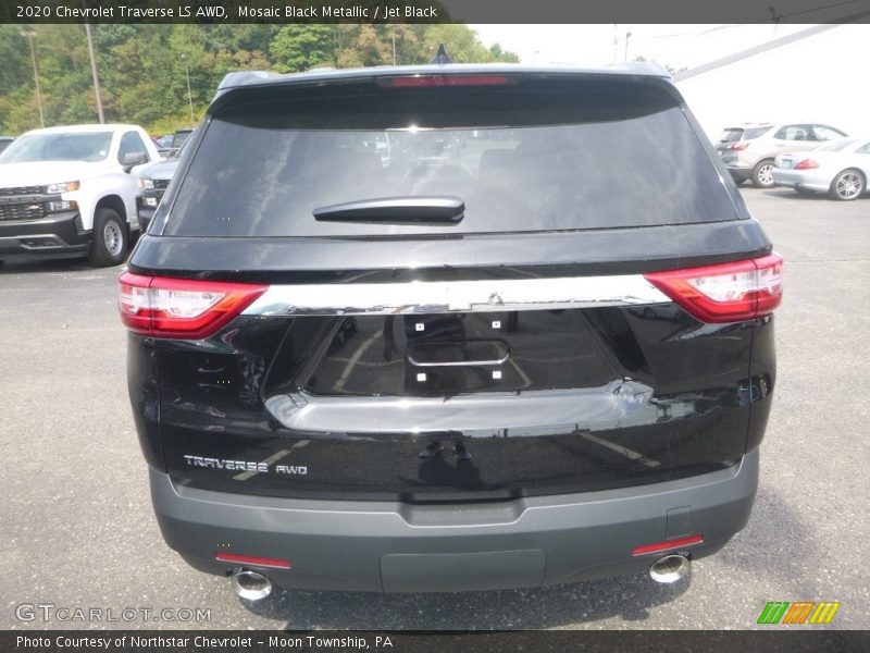 Mosaic Black Metallic / Jet Black 2020 Chevrolet Traverse LS AWD