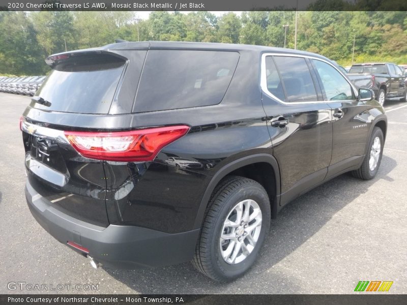Mosaic Black Metallic / Jet Black 2020 Chevrolet Traverse LS AWD