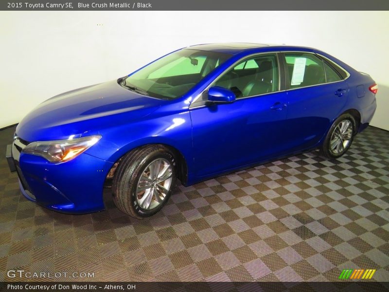 Blue Crush Metallic / Black 2015 Toyota Camry SE