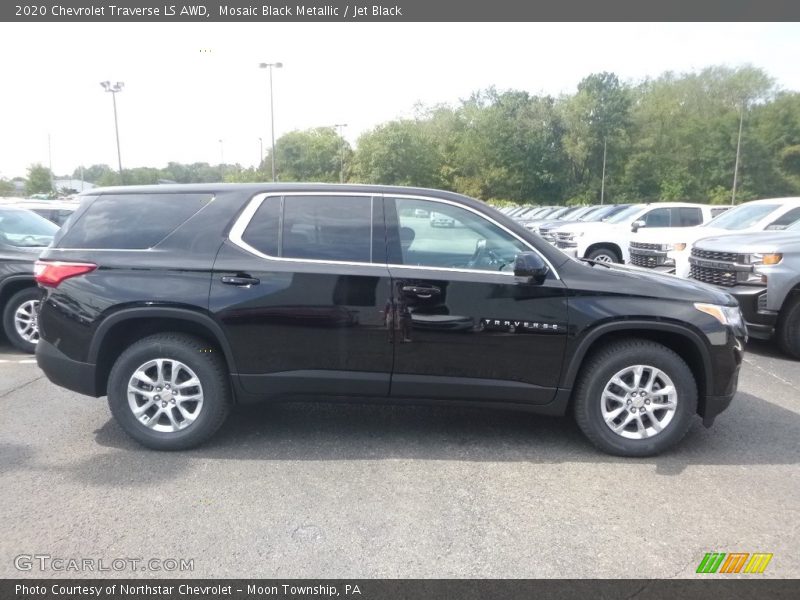 Mosaic Black Metallic / Jet Black 2020 Chevrolet Traverse LS AWD