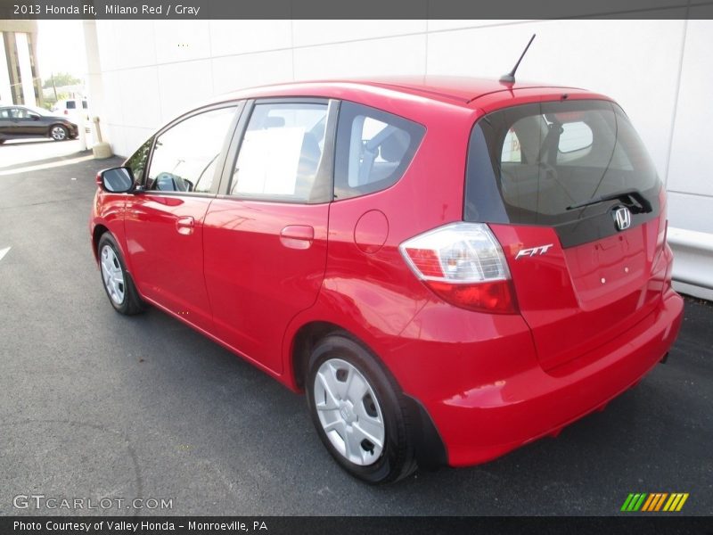 Milano Red / Gray 2013 Honda Fit