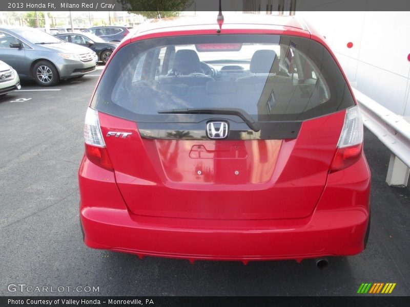 Milano Red / Gray 2013 Honda Fit