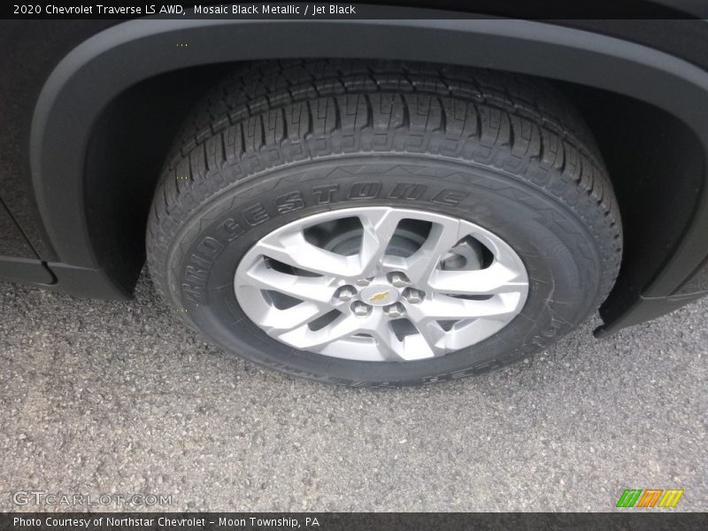 Mosaic Black Metallic / Jet Black 2020 Chevrolet Traverse LS AWD