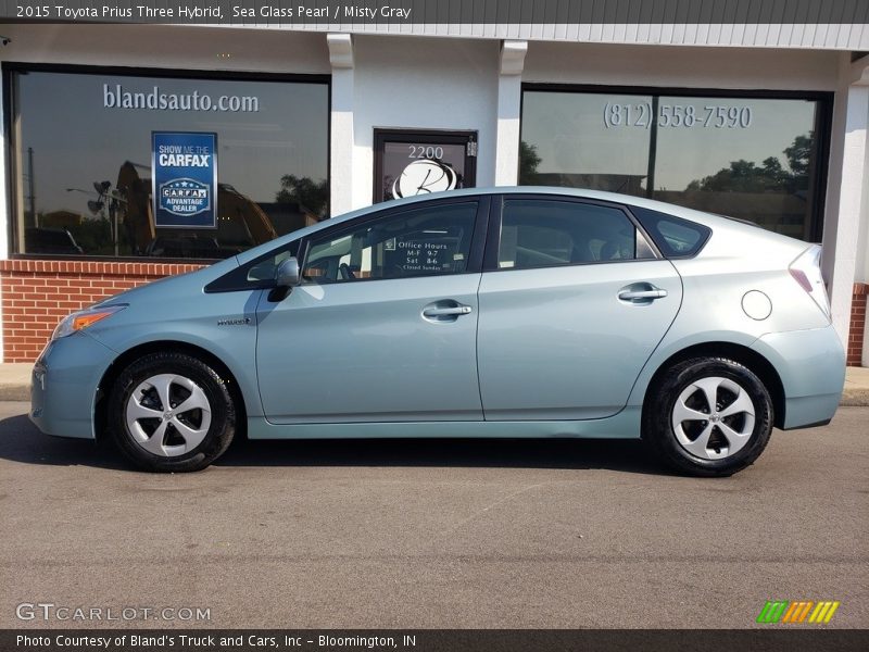 Sea Glass Pearl / Misty Gray 2015 Toyota Prius Three Hybrid