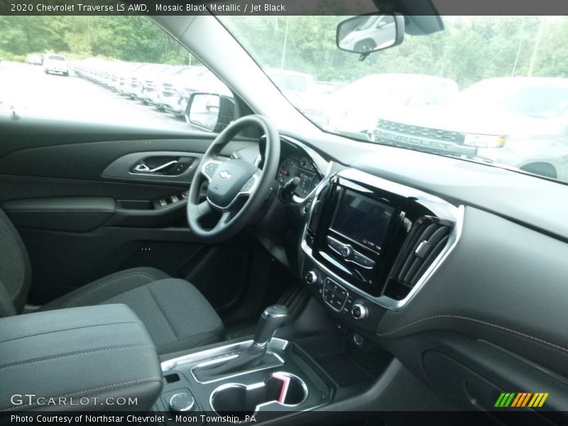 Mosaic Black Metallic / Jet Black 2020 Chevrolet Traverse LS AWD
