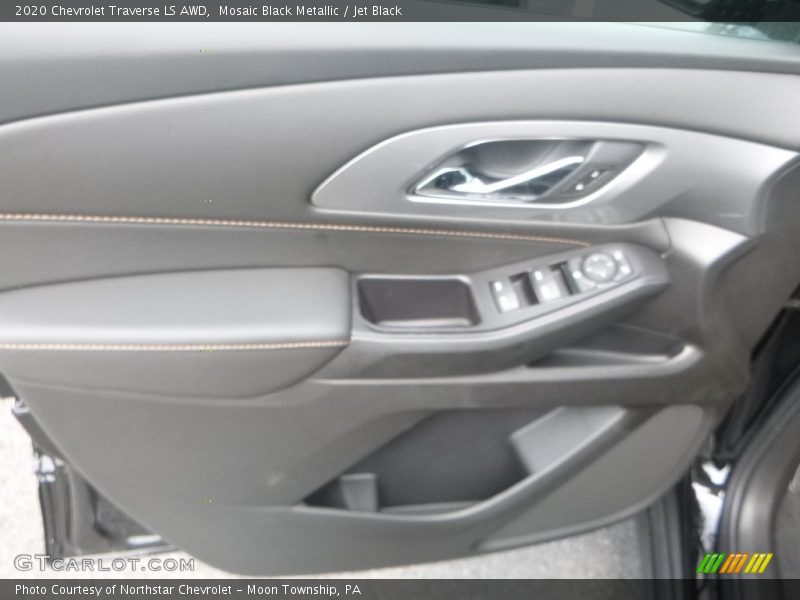 Mosaic Black Metallic / Jet Black 2020 Chevrolet Traverse LS AWD