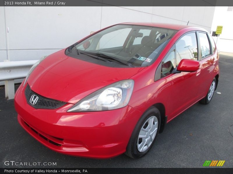 Milano Red / Gray 2013 Honda Fit