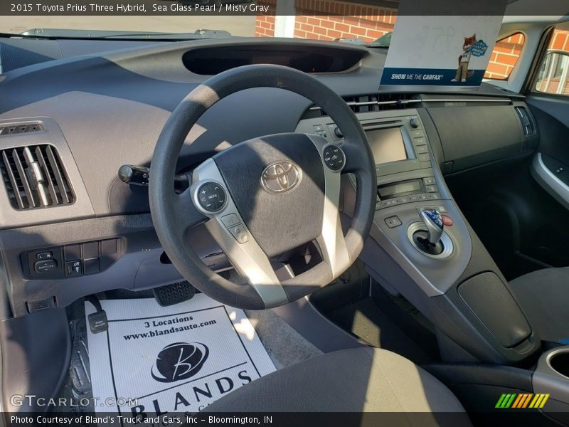 Sea Glass Pearl / Misty Gray 2015 Toyota Prius Three Hybrid