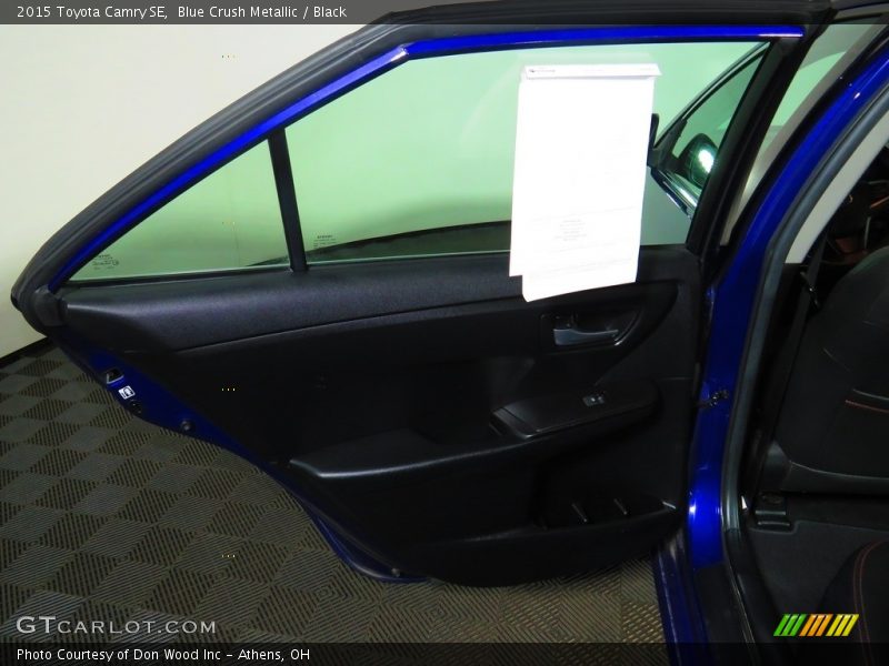 Blue Crush Metallic / Black 2015 Toyota Camry SE