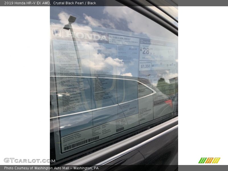 Crystal Black Pearl / Black 2019 Honda HR-V EX AWD