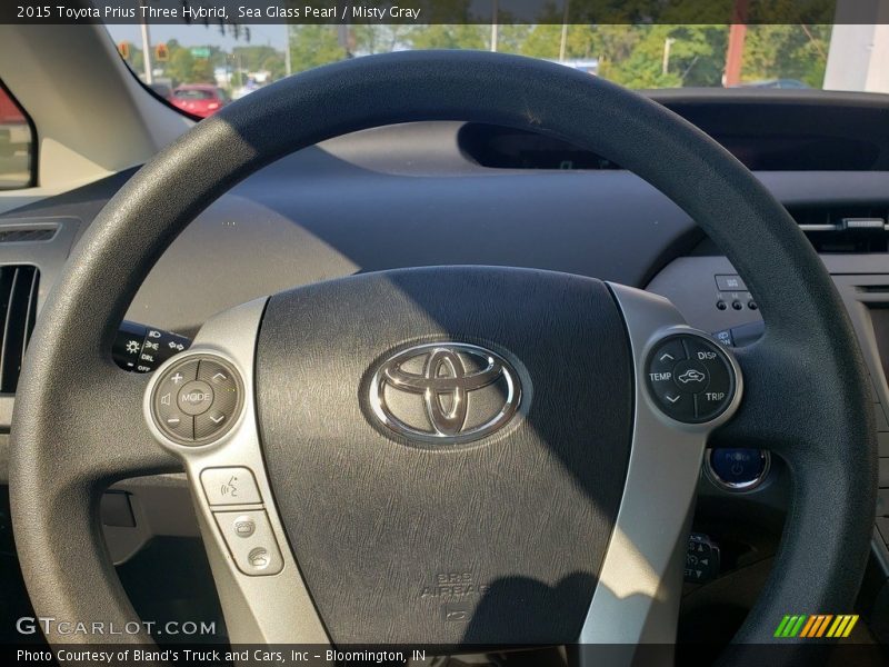 Sea Glass Pearl / Misty Gray 2015 Toyota Prius Three Hybrid